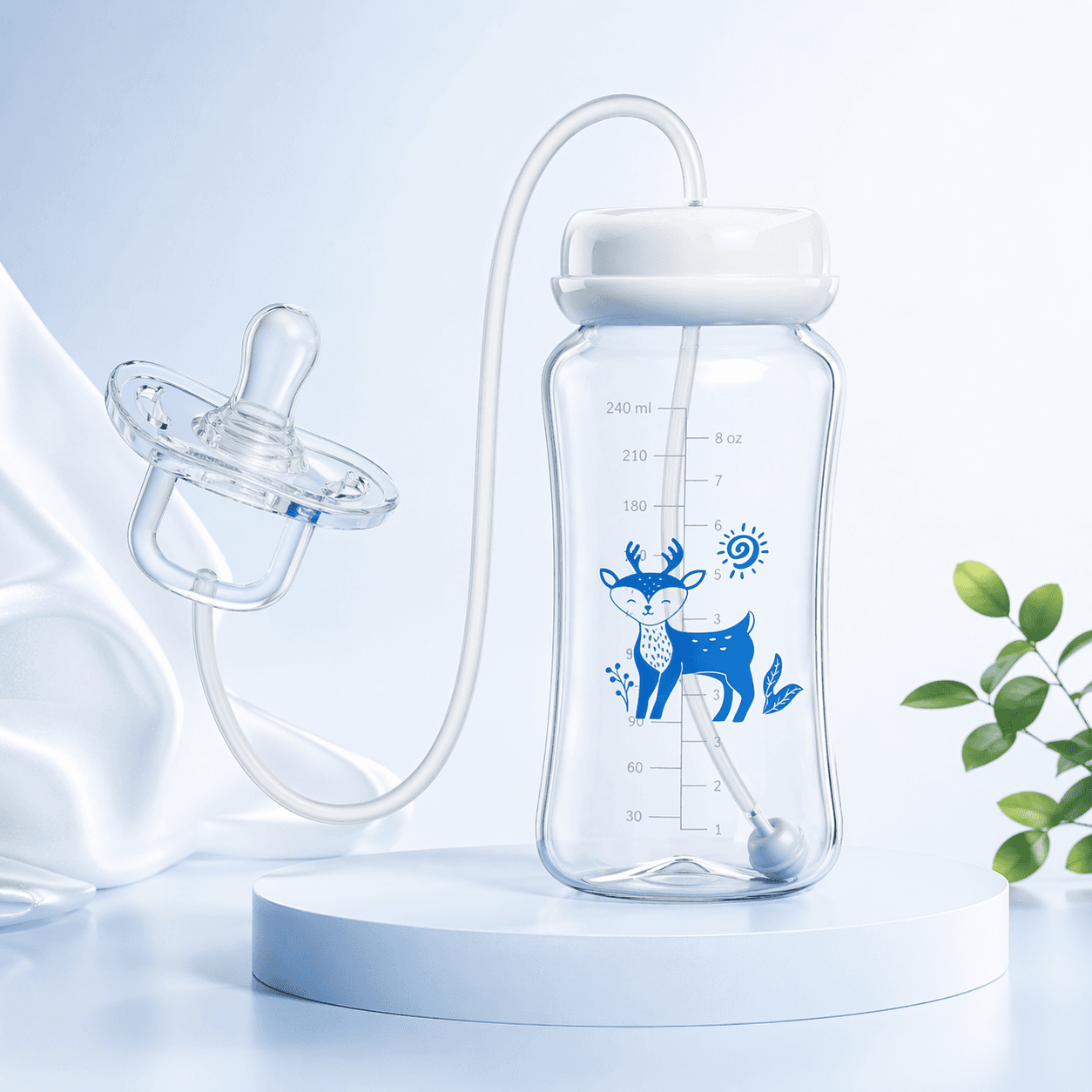 Hands Free Baby Feeding Bottle