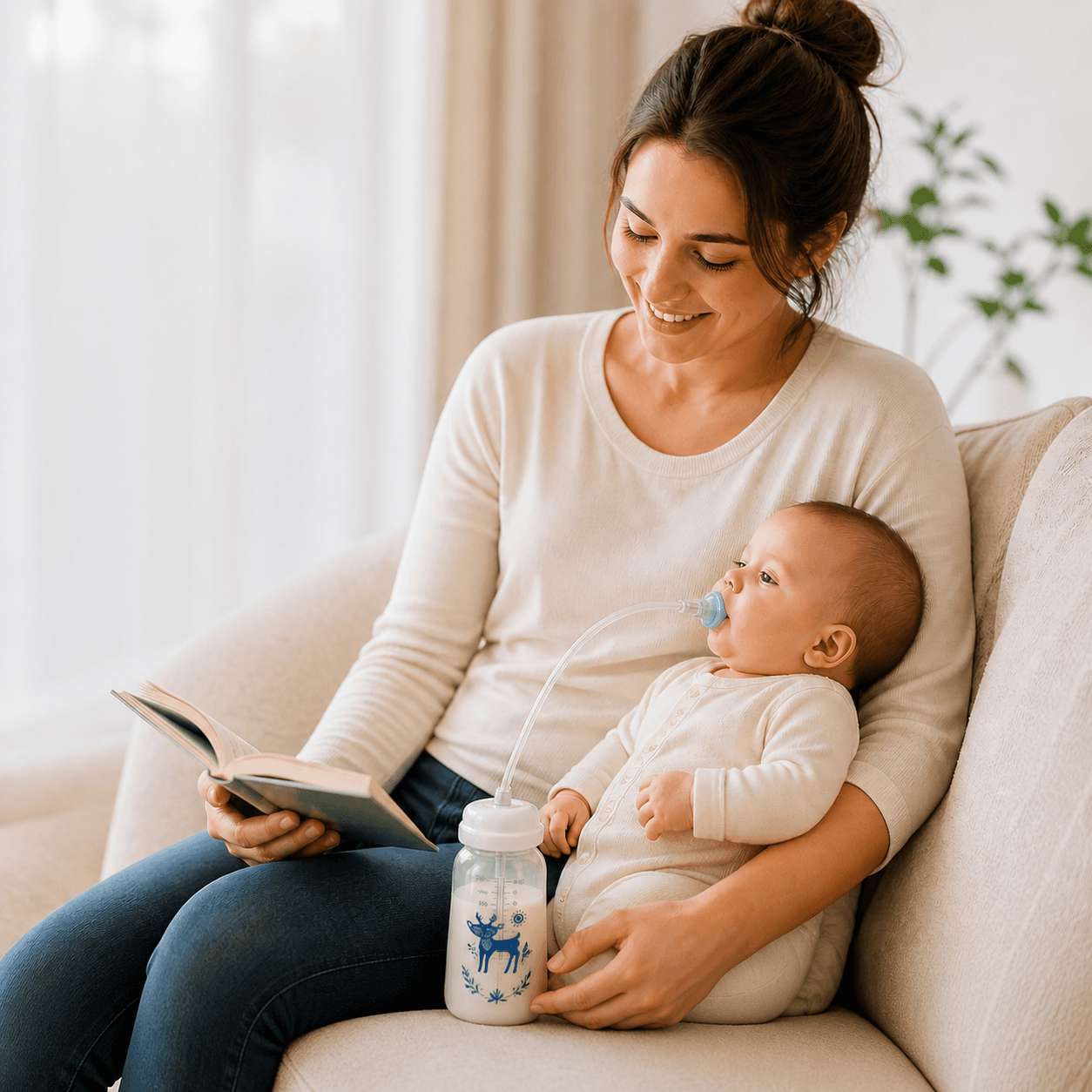 Hands Free Baby Feeding Bottle alternate view